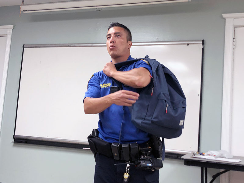 NYPD safety talk